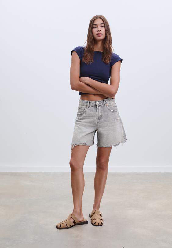 d93 short denim longline