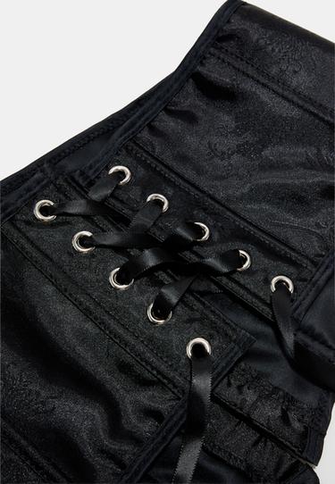 Satin corset belt — Black 6