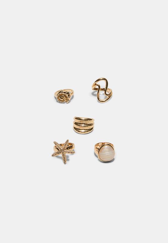 set 5 anelli mare