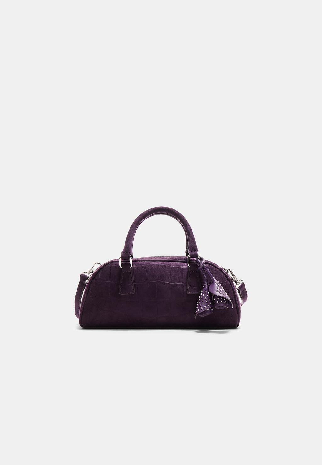 Sac bowling détail fleur