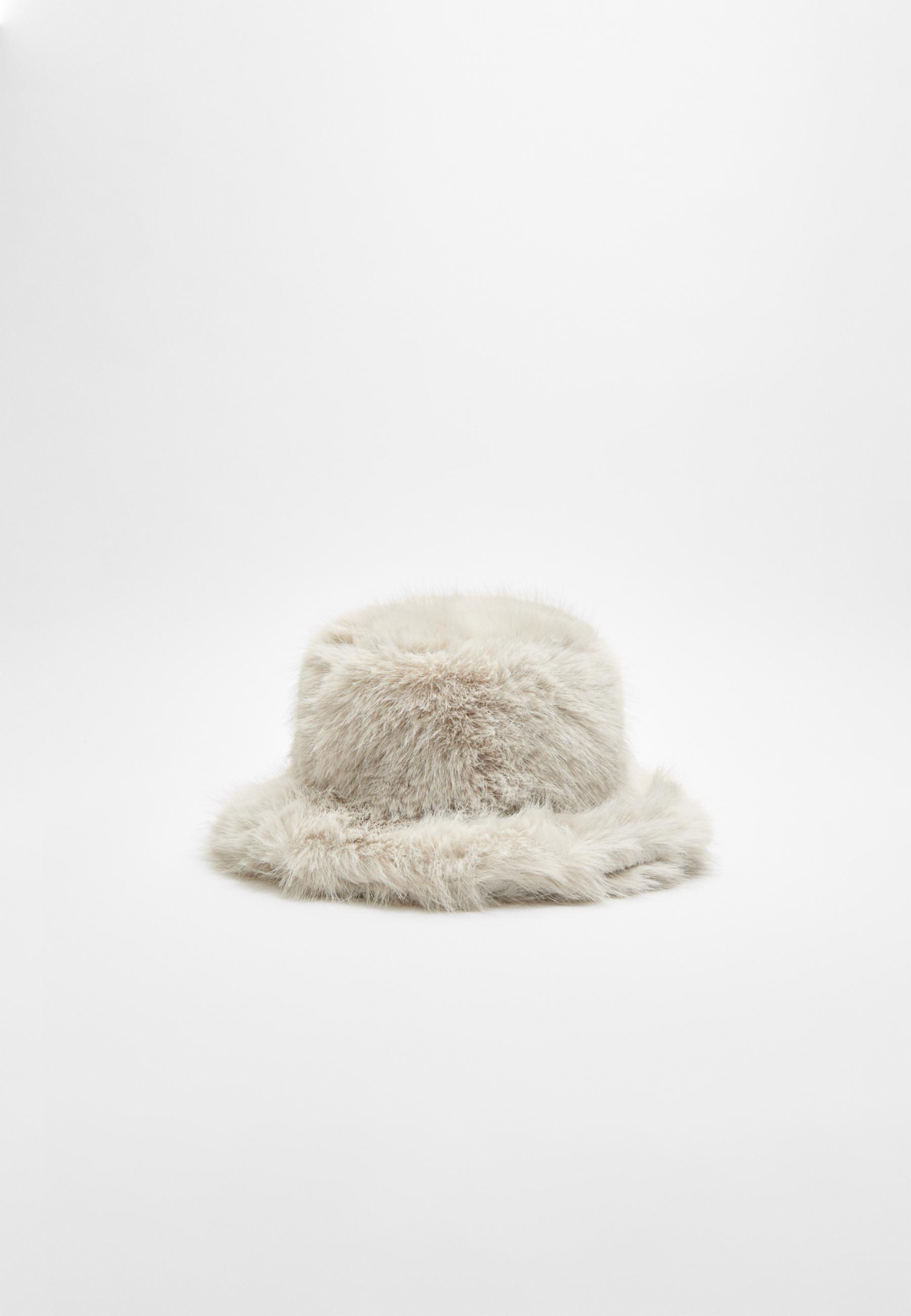 Fuzzy bucket hat