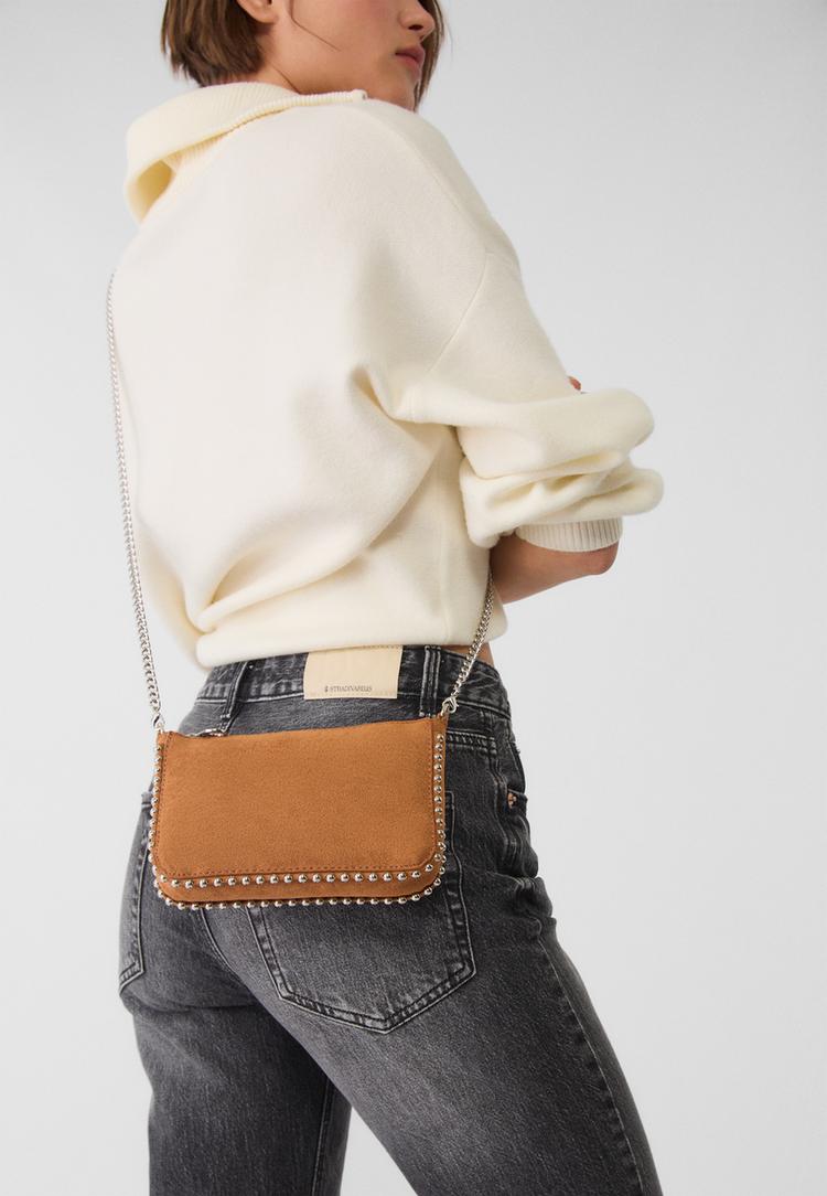 mini bolso bolitas efecto ante