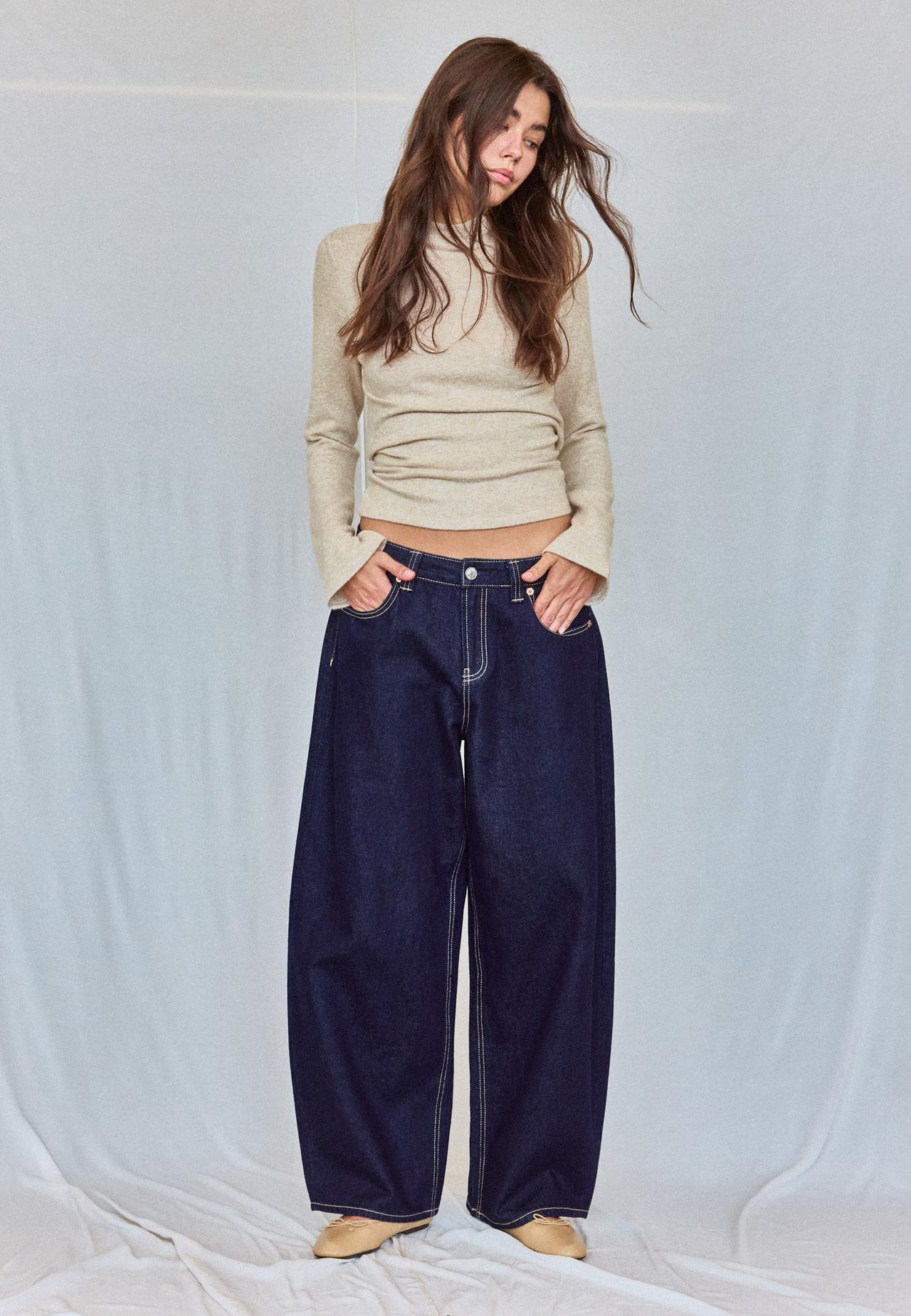 Extra-flexible leather ballet flats — ECRU