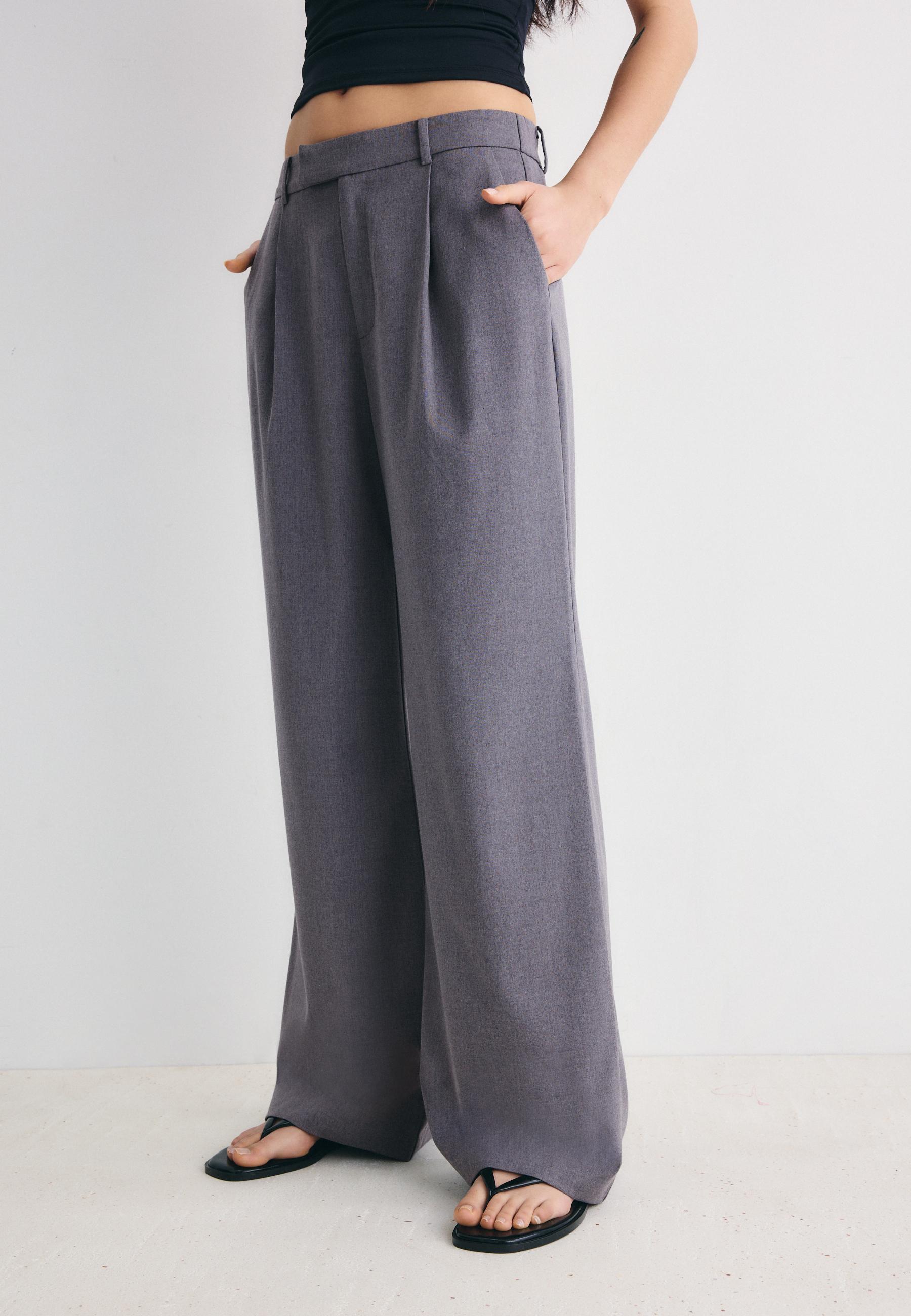 Geniş paça klasik pantolon - Görsel 2