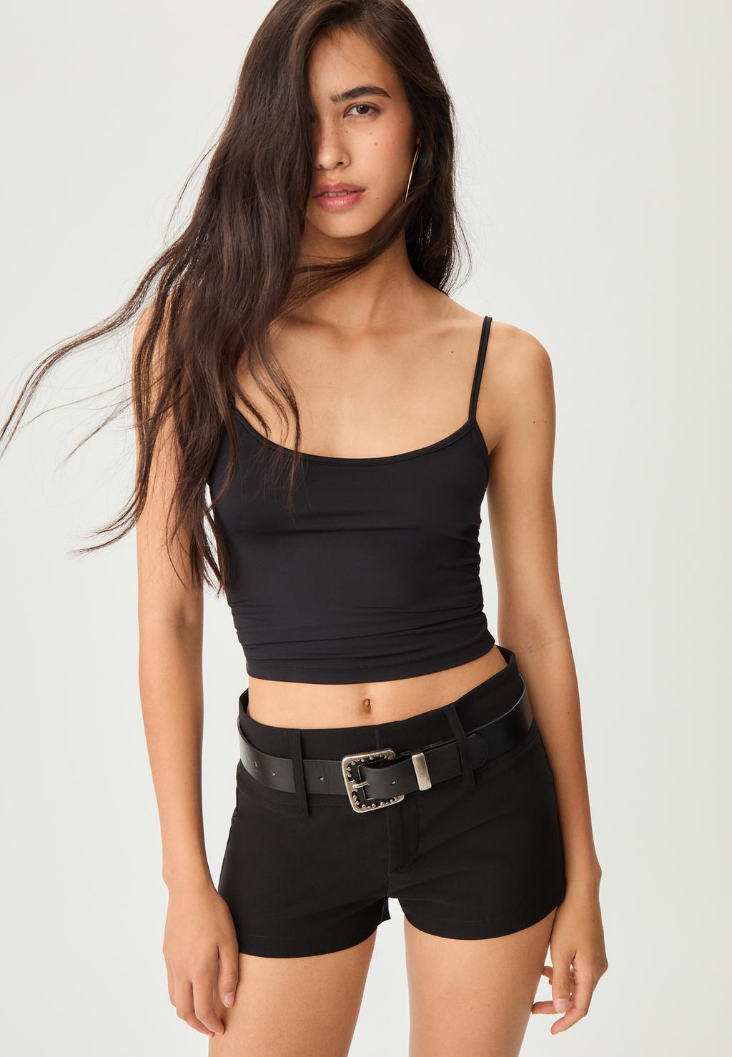 Geklede mini shorts