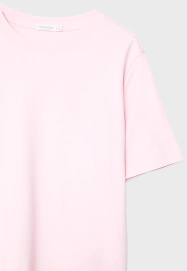 B01 Heavy weight regular fit basic T-shirt — Pastel pink 9