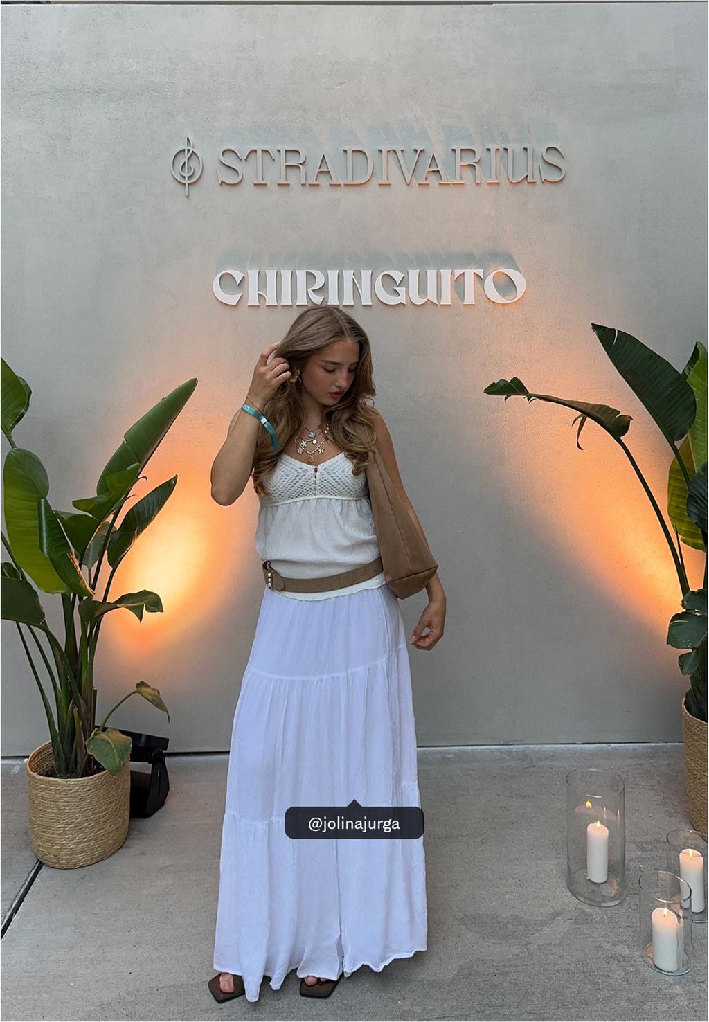 Boho midi skirt