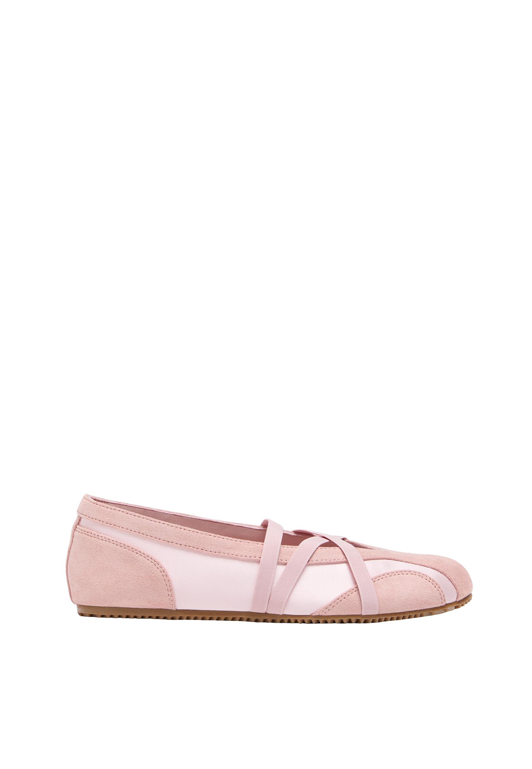 Crossover strap sneakerinas — PINK