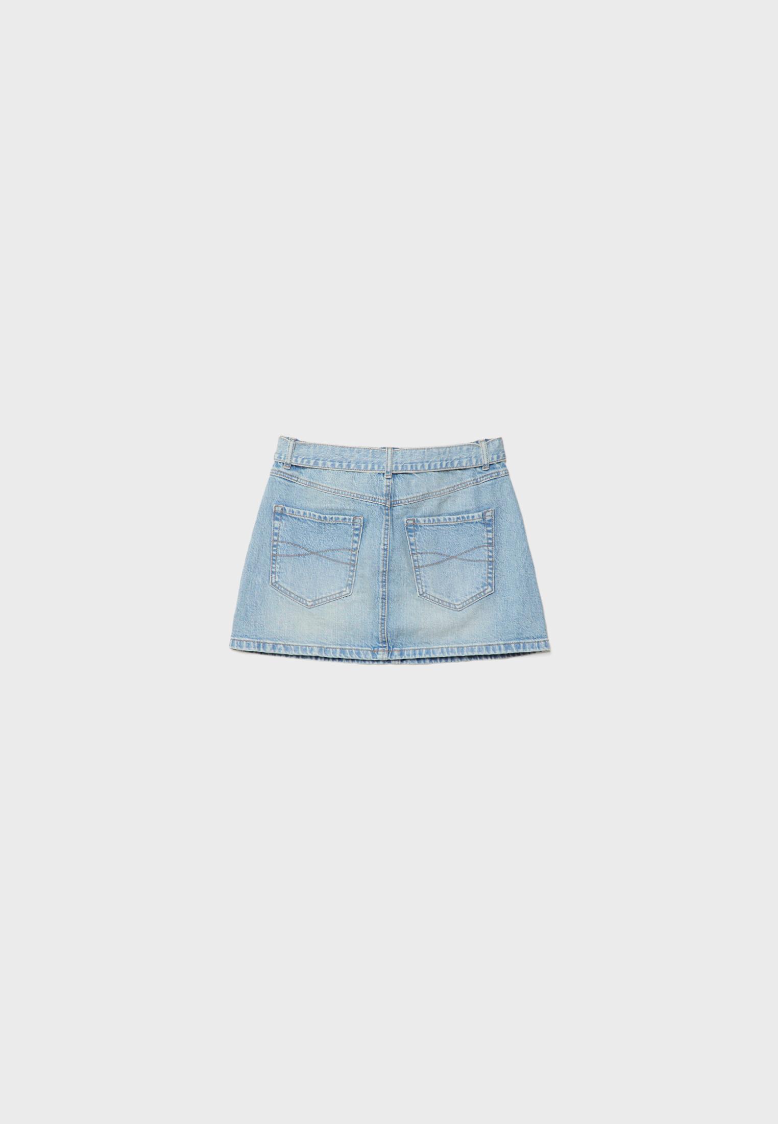 Denim shops skirt stradivarius