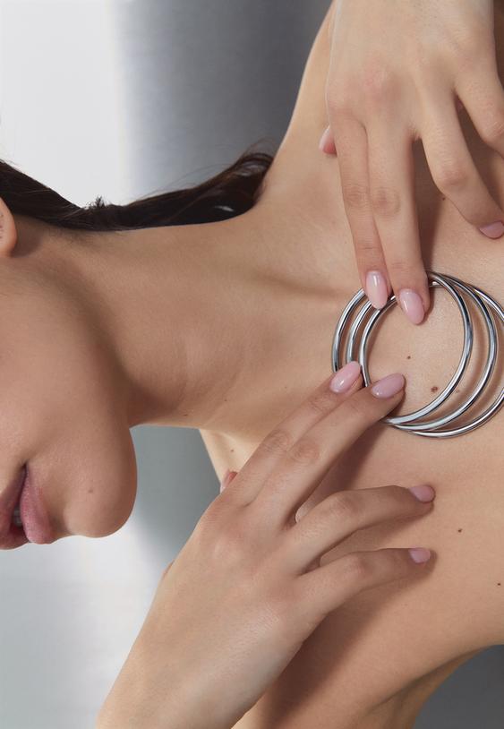 Stradivarius Set Of 2 Waterproof Bracelets Grey Os