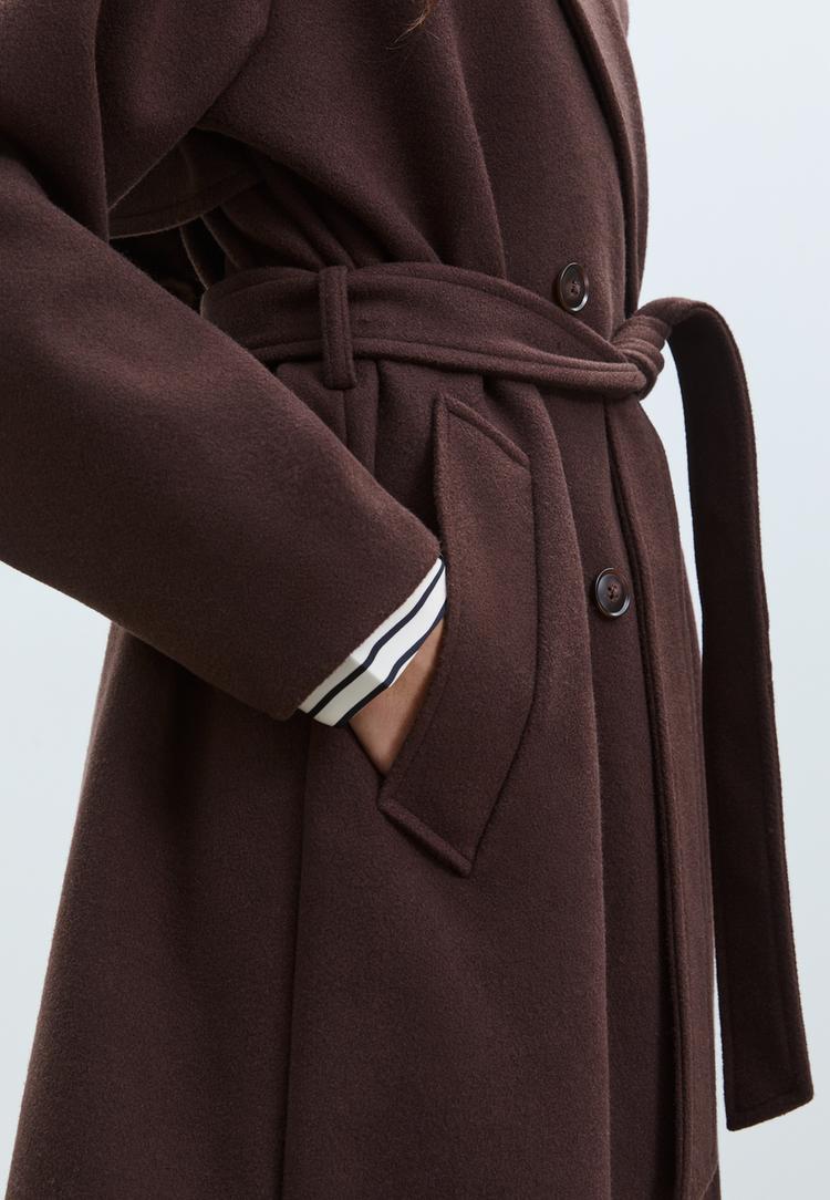 abrigo trench tacto suave