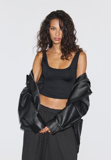 Polyamide T-shirt — Black 1
