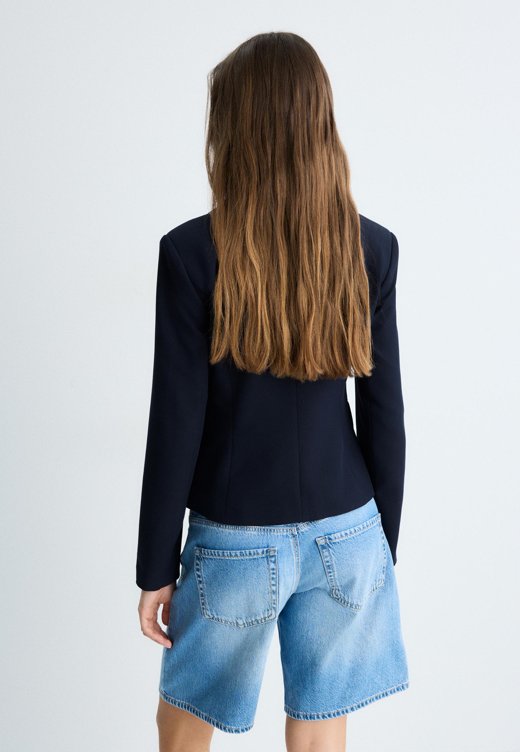 Short blazer — Navy blue