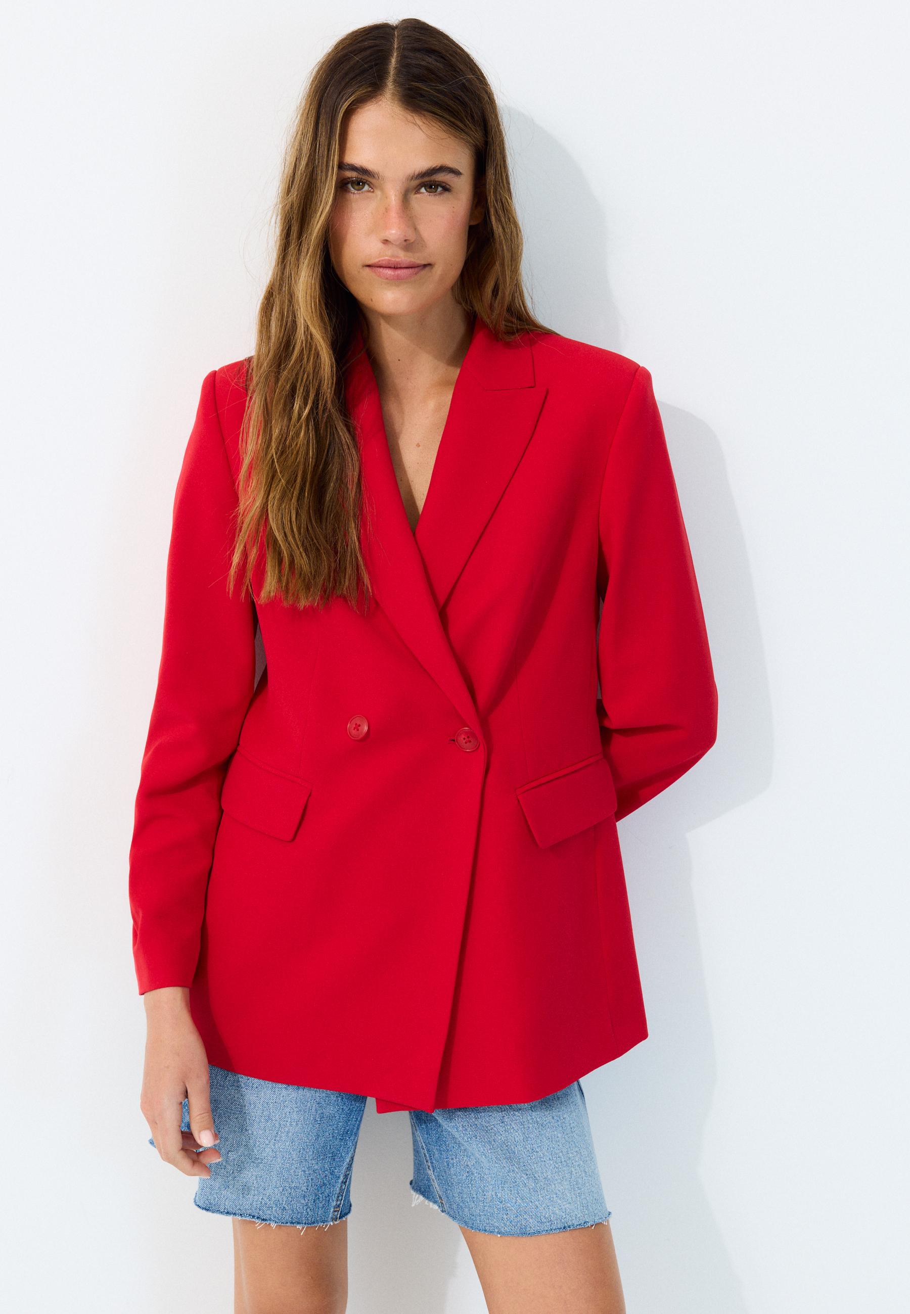 Fitted blazer — Red