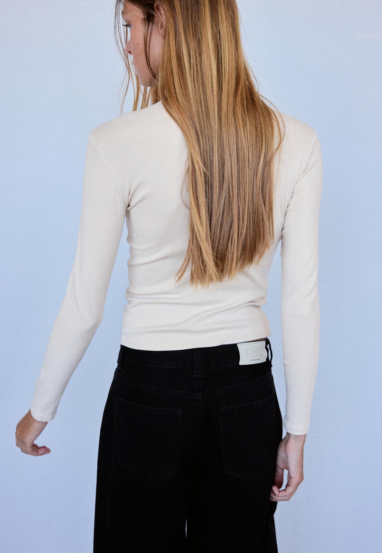 Basic long sleeve T-shirt — Stone