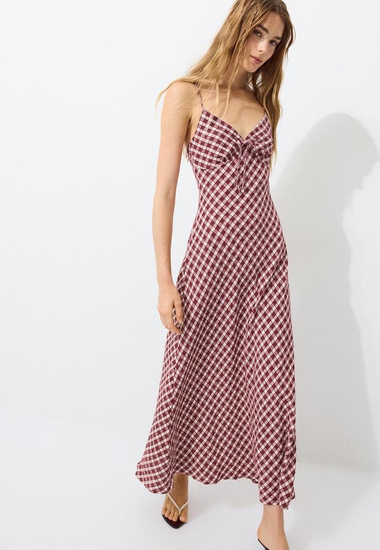 midijurk met vichy ruit