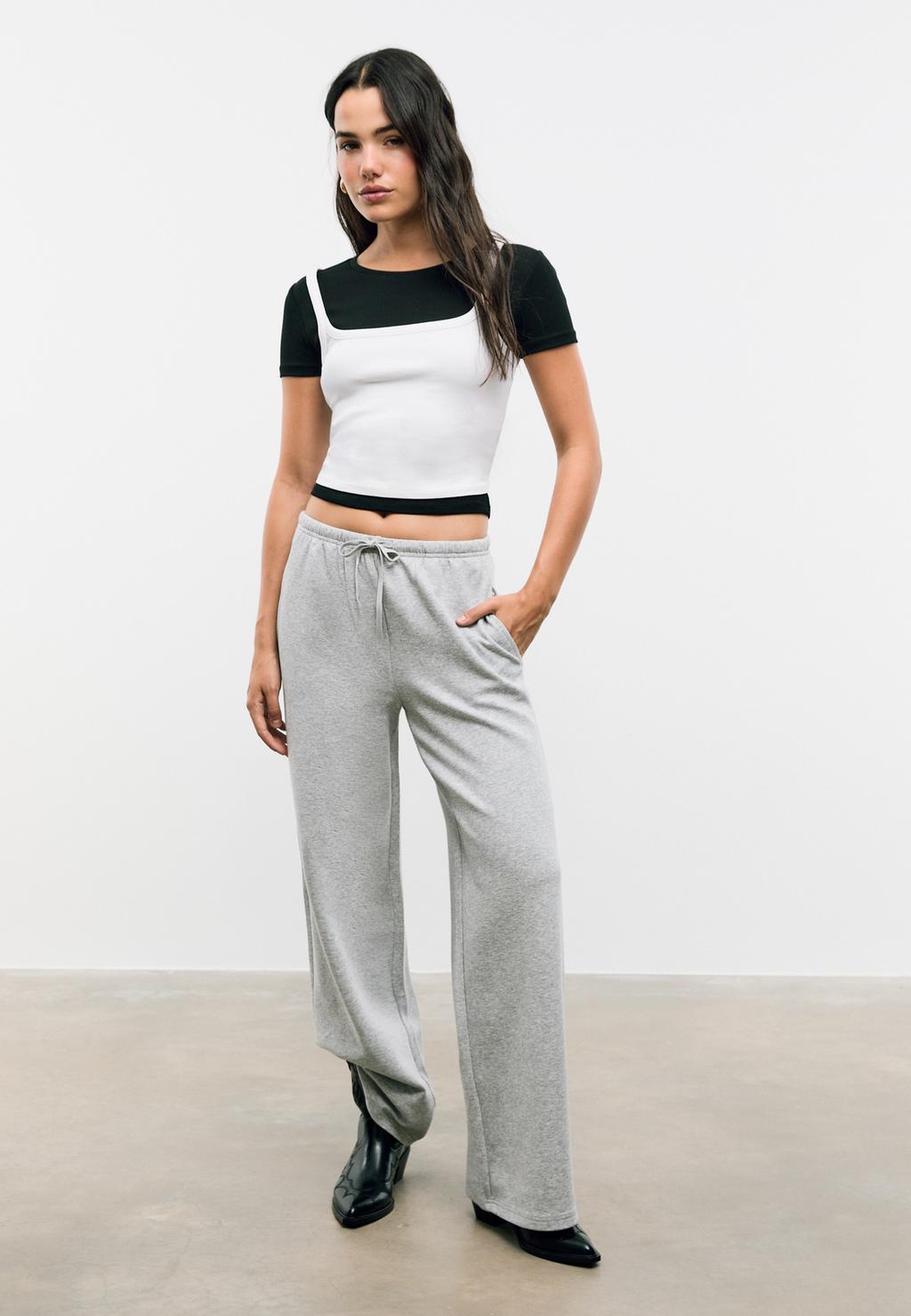 Pantalone jogger con coulisse