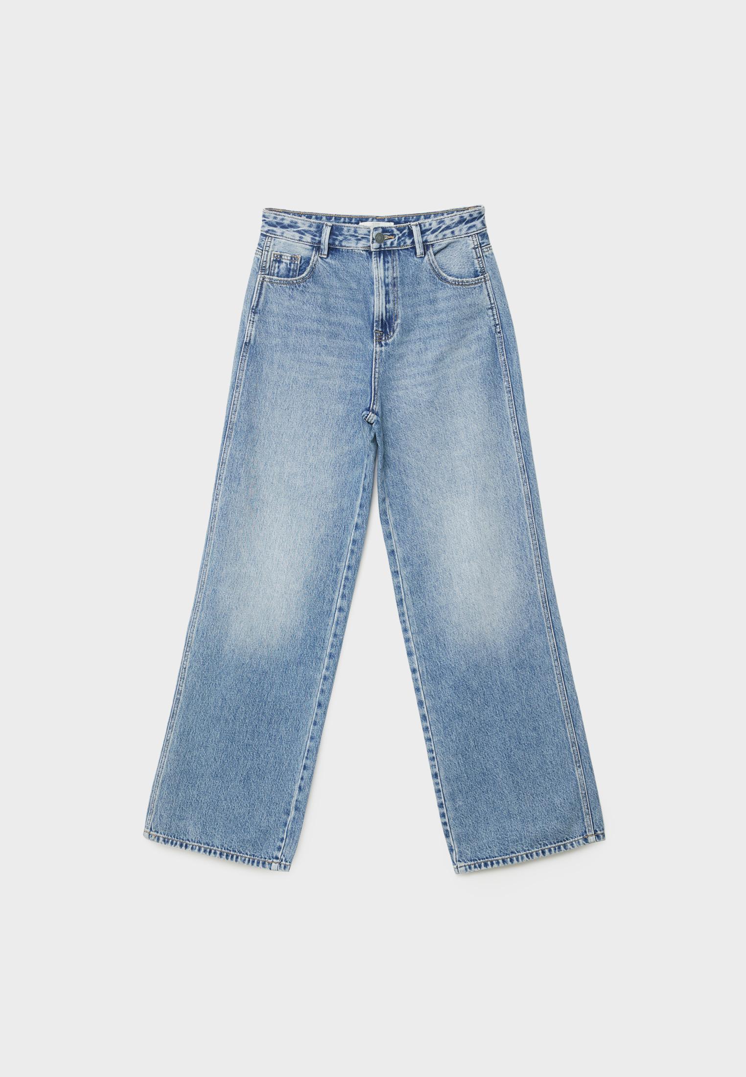 pantalon baggy mujer stradivarius