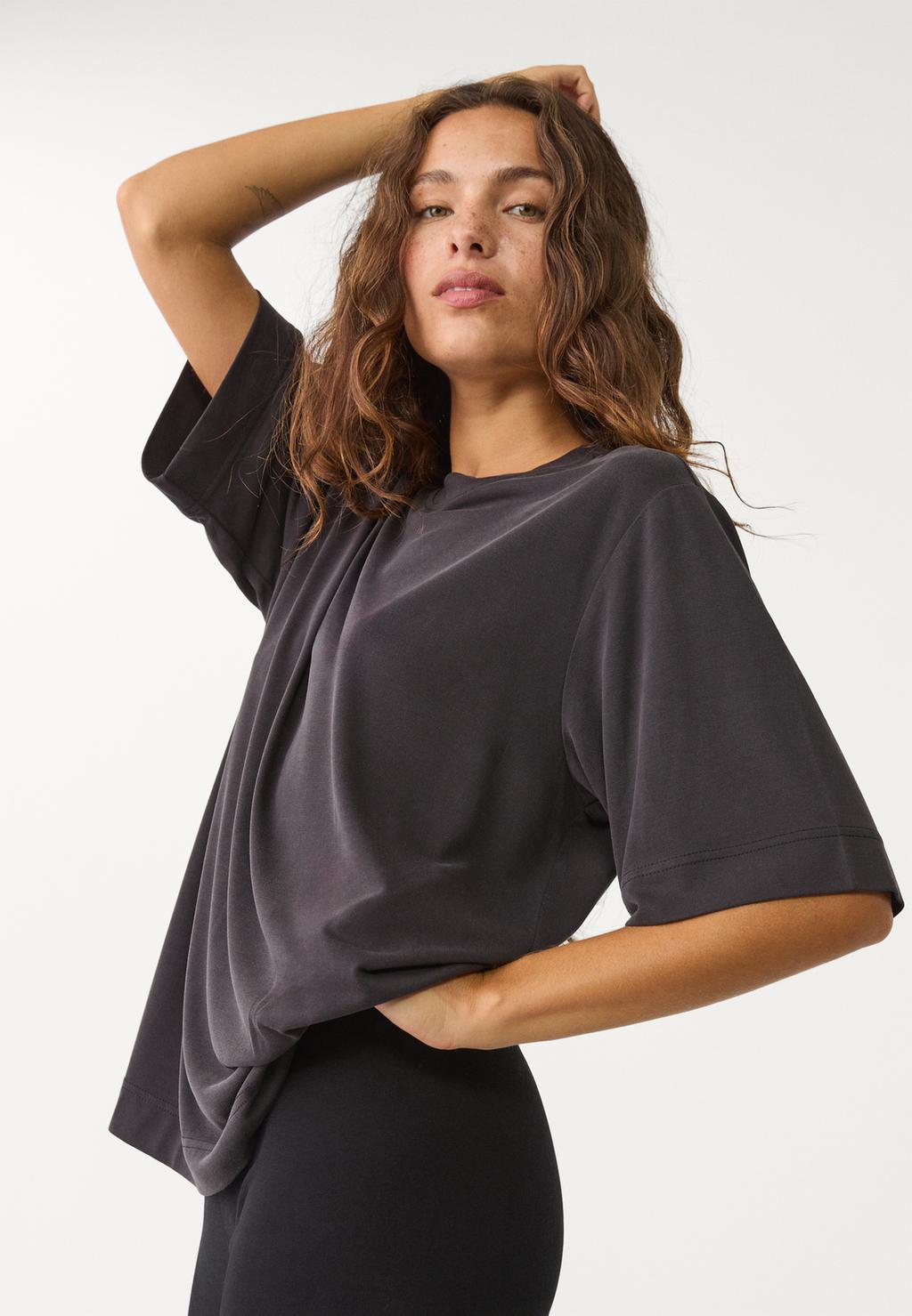 Camiseta oversize tacto suave