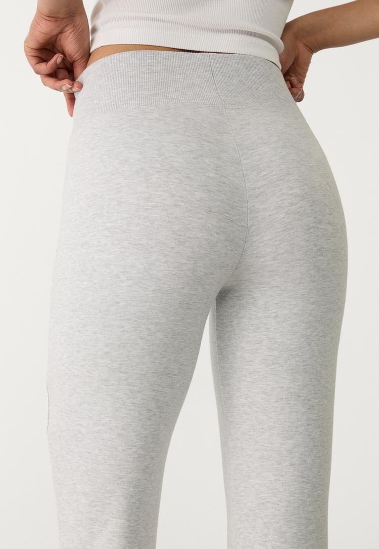 pantalon flare cintura canale