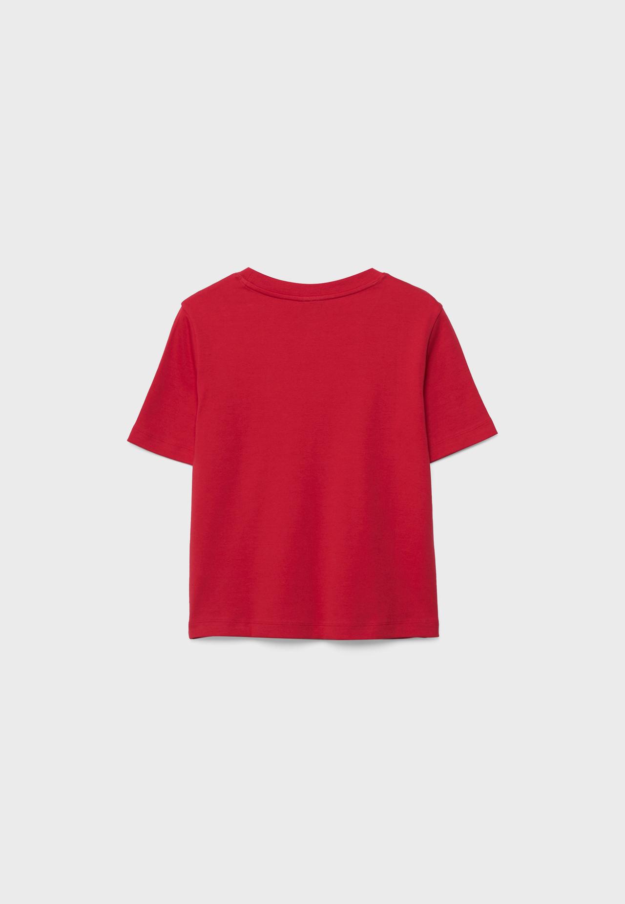 B01 Heavy weight regular fit basic T-shirt — Dark red