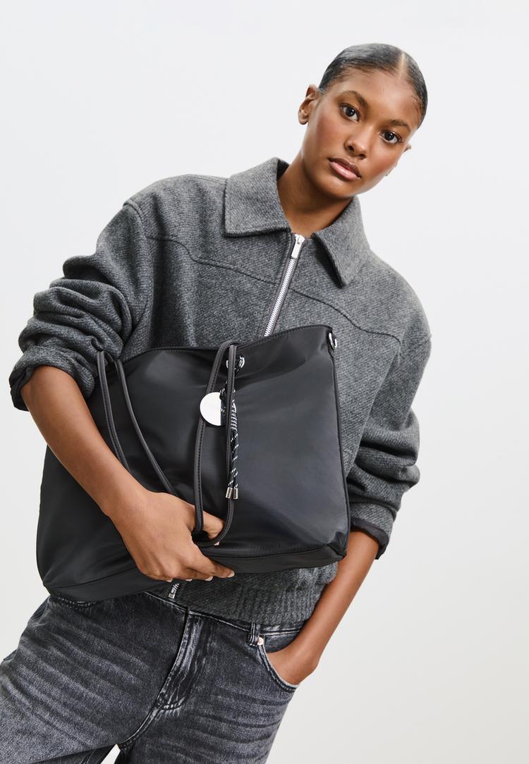 bolso shopper tejido charm