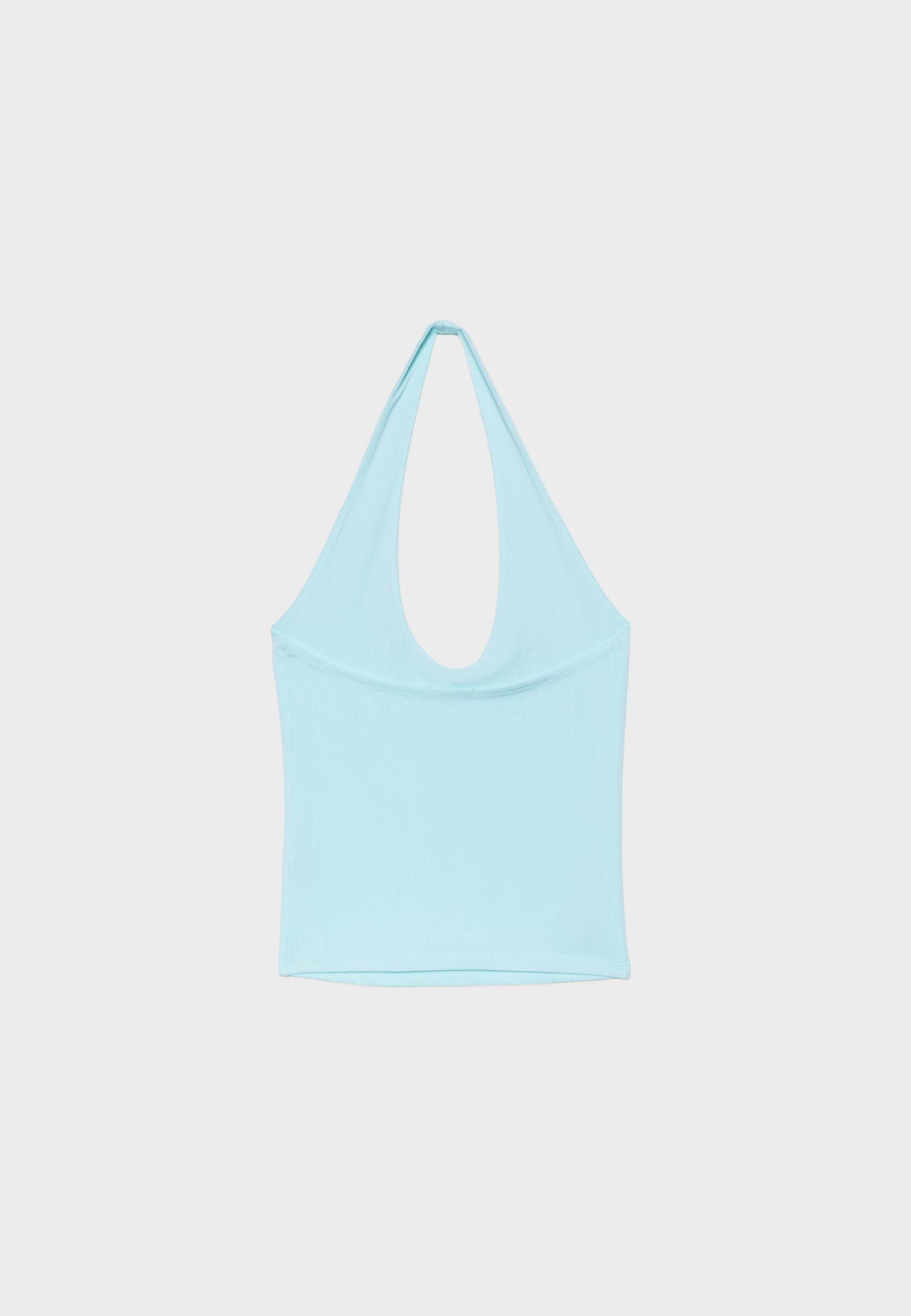 Basic halter top — Turquoise