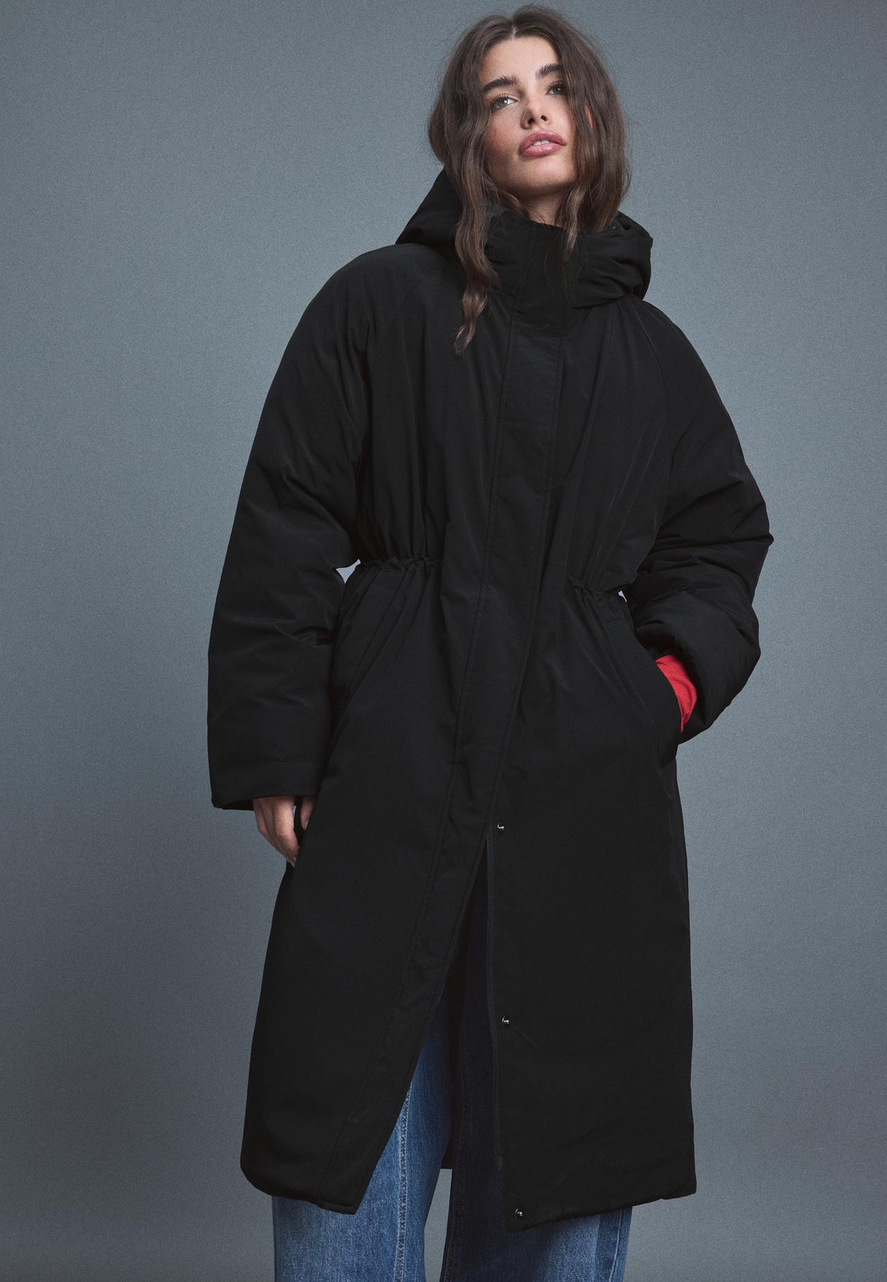Padded parka — Black