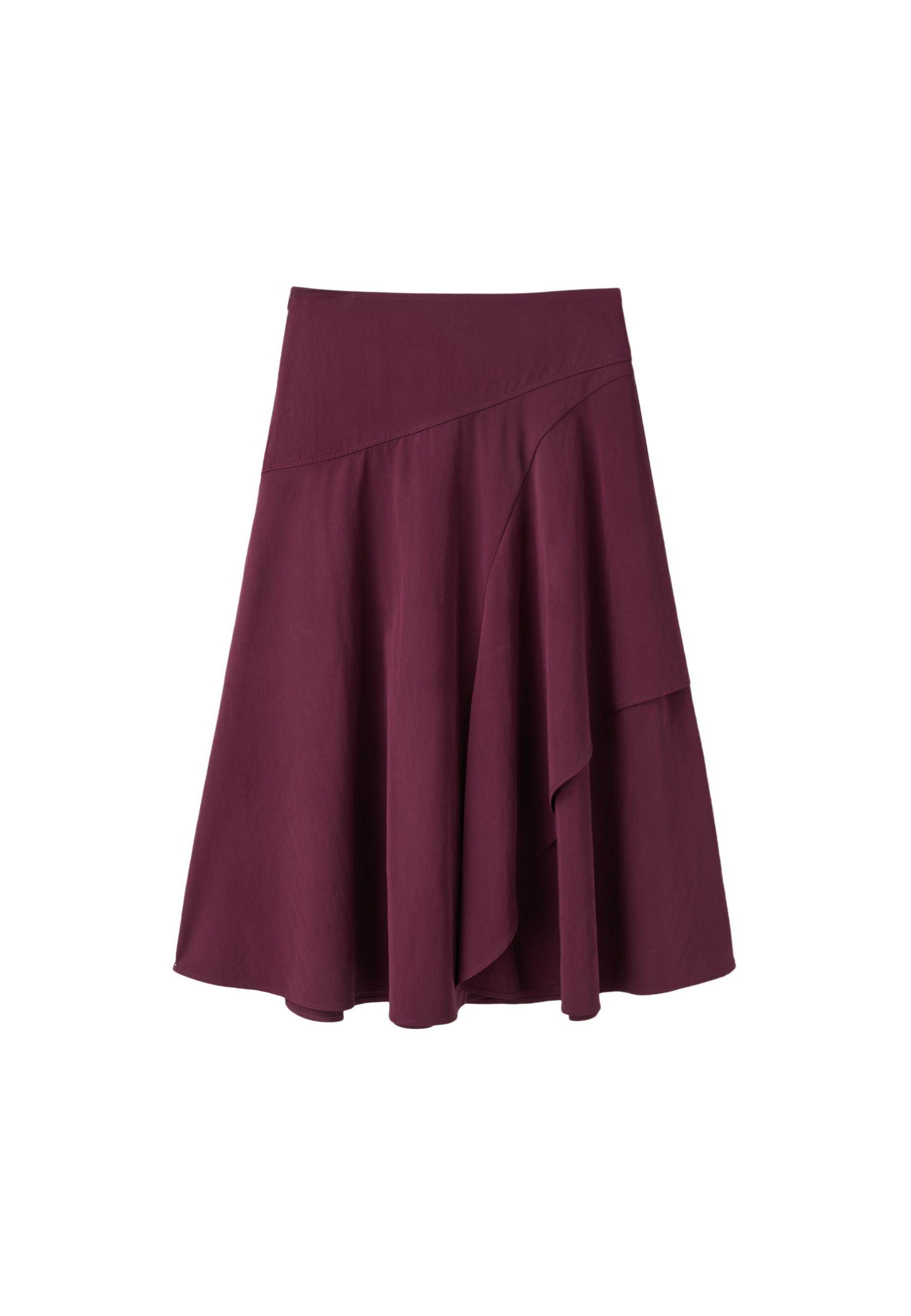 Layered midi skirt — Purple