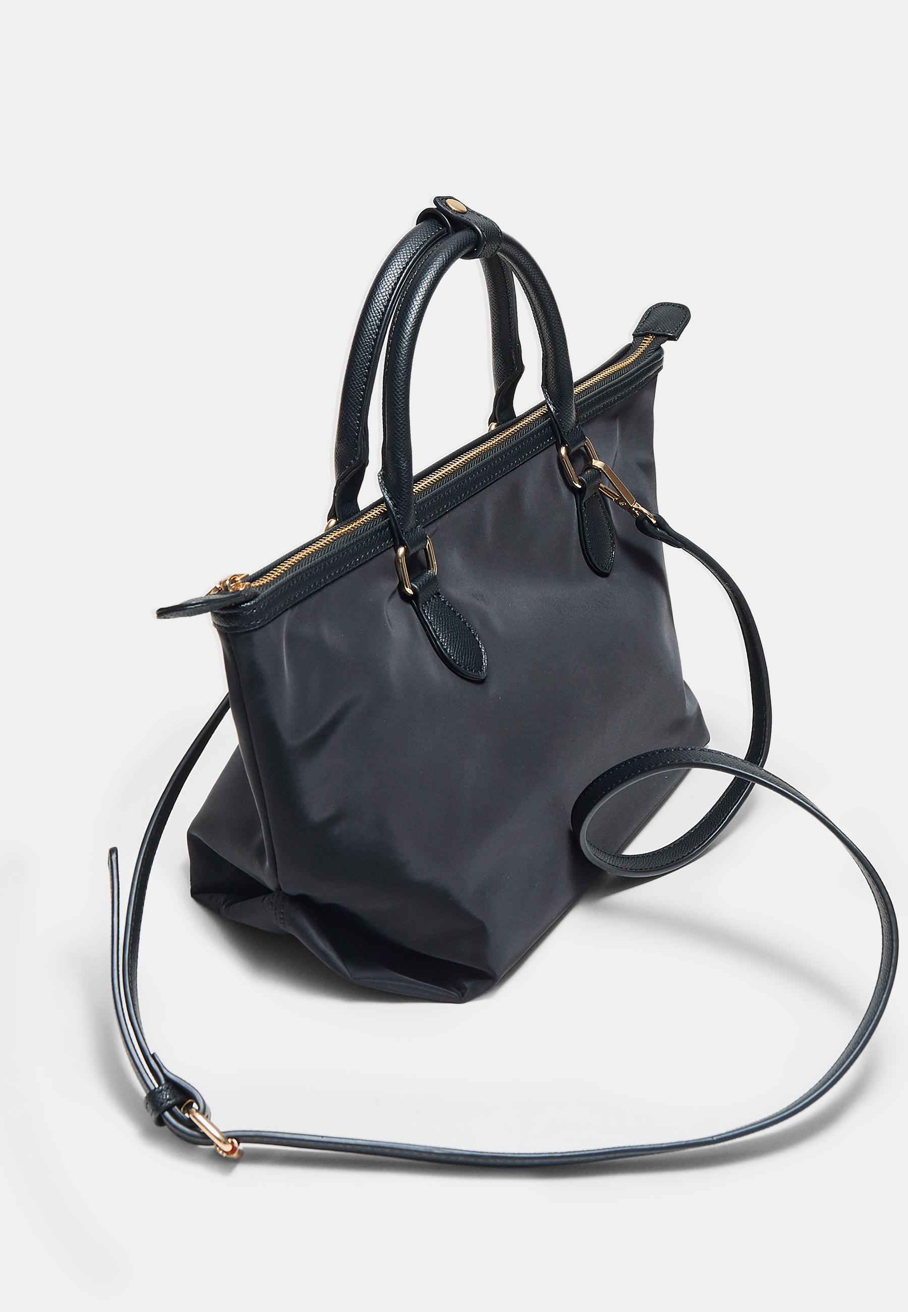 Zipped crossbody bag — Black