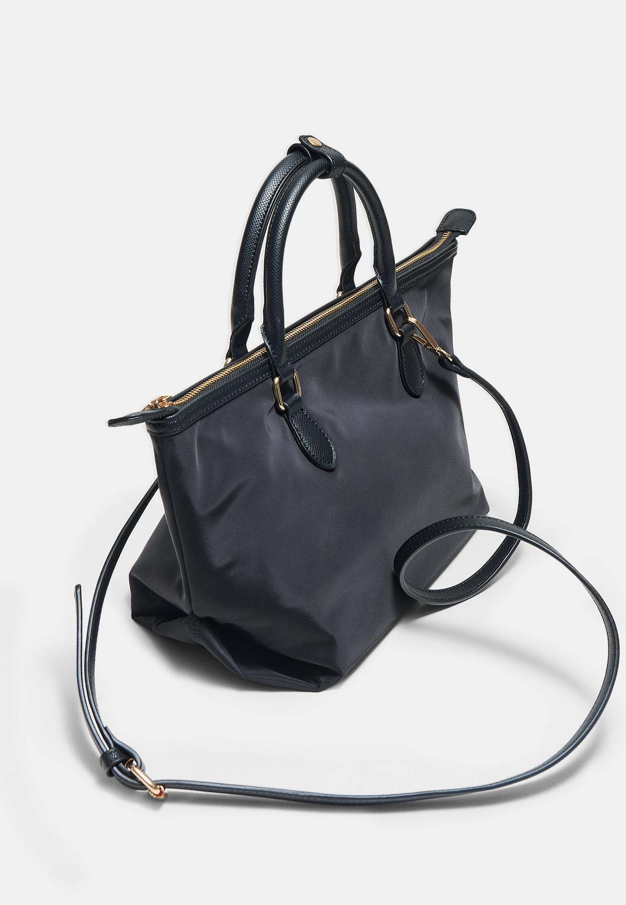 Zip crossbody bag — Black