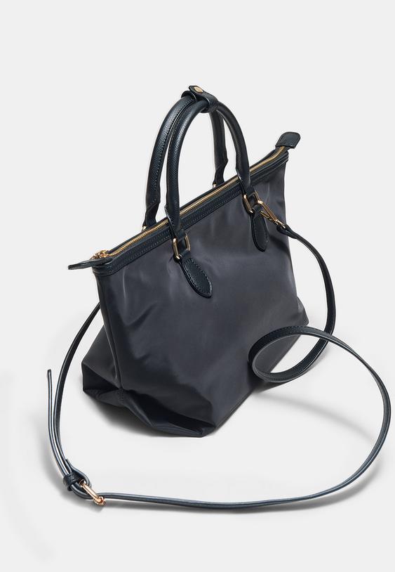 Stradivarius Zip Crossbody Bag Black Os