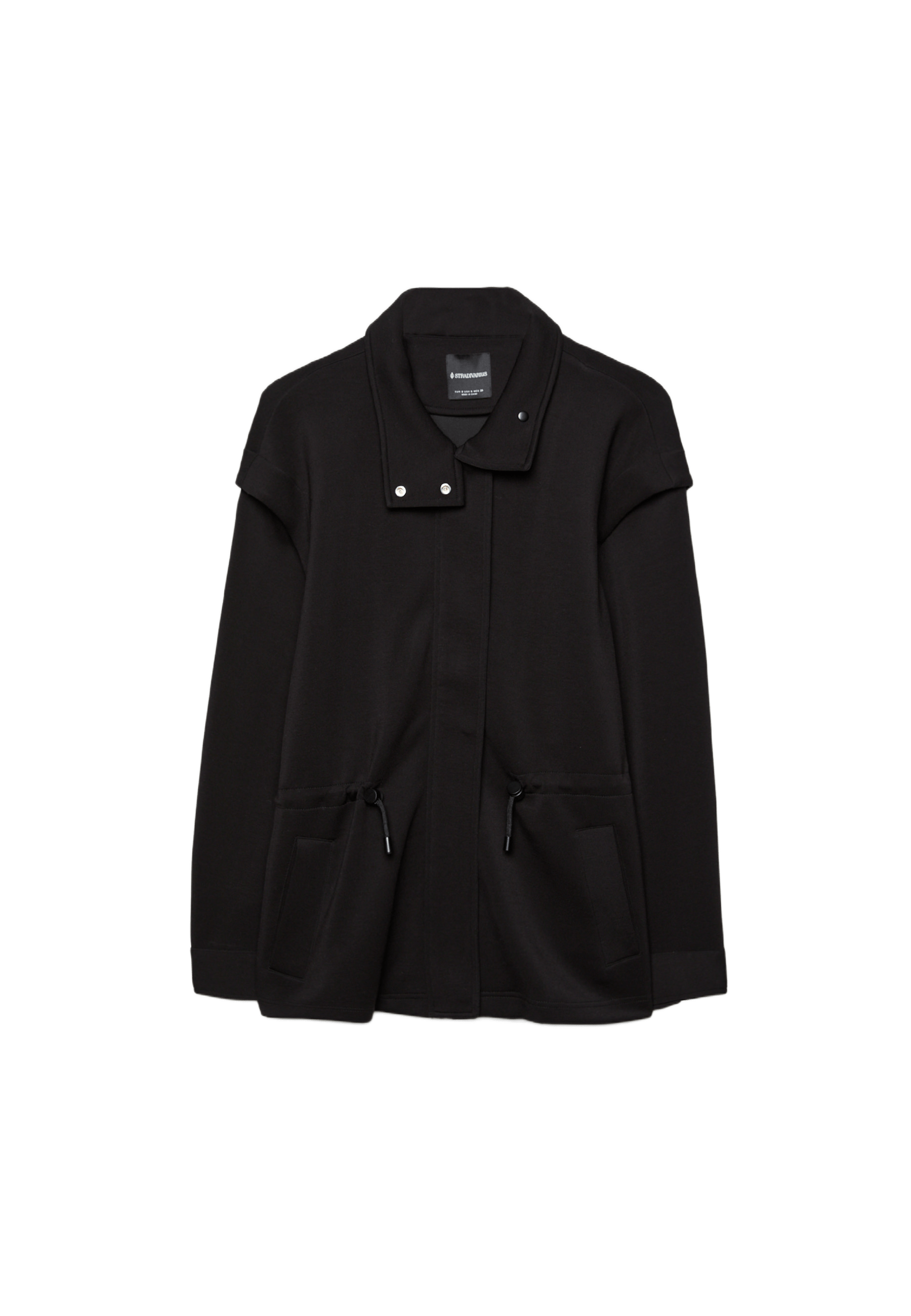 Lightweight jacket with adjustable waist — Black