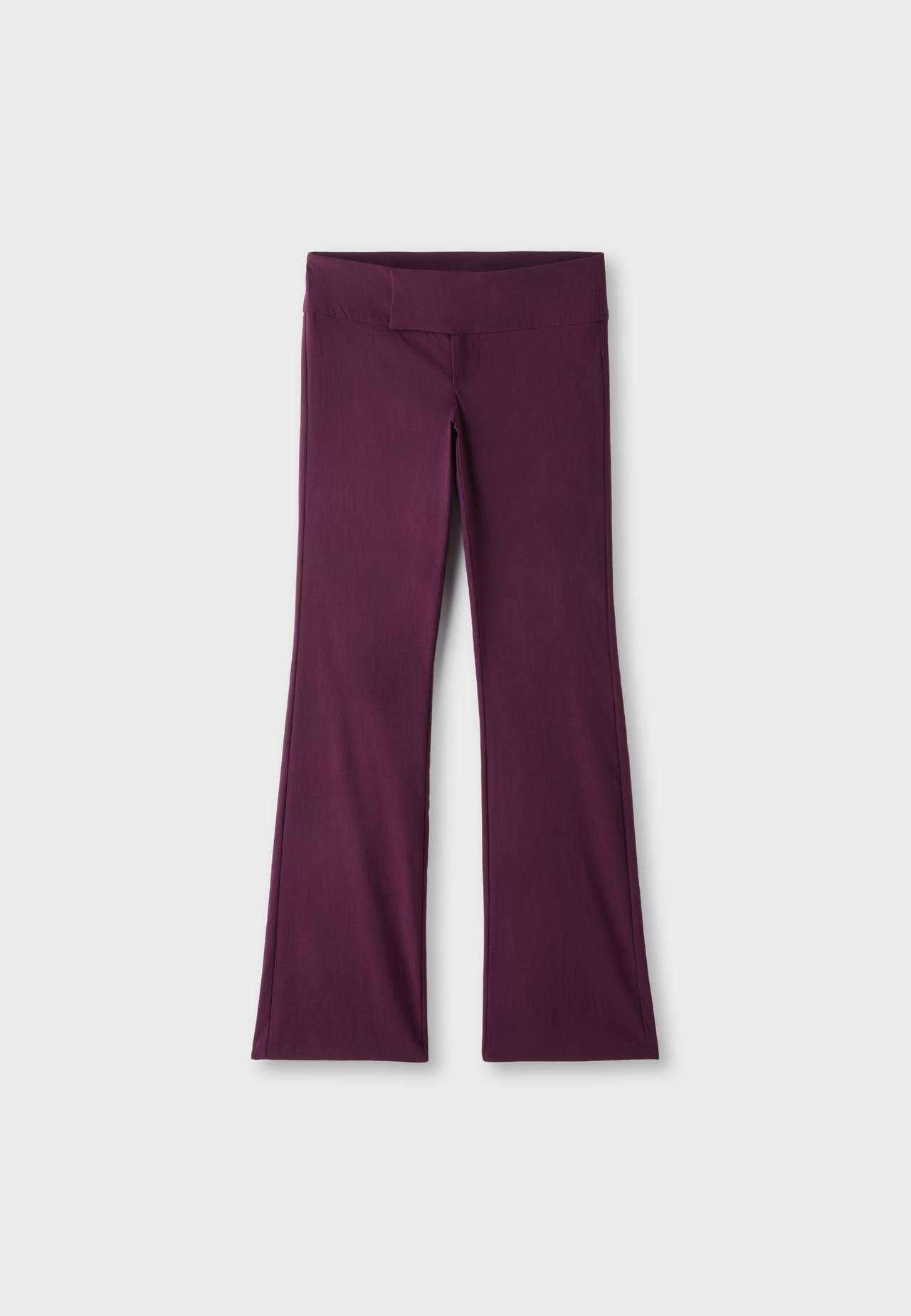 Bengaline bootcut trousers — Purple