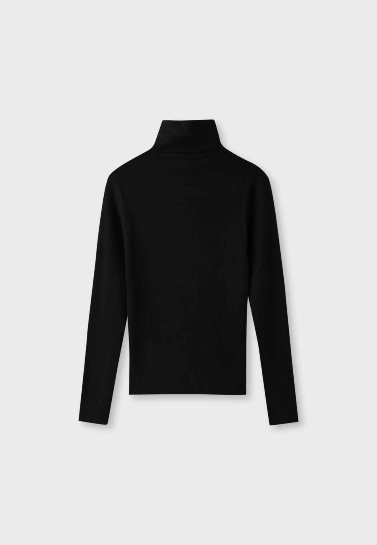Basic turtleneck jumper — Black
