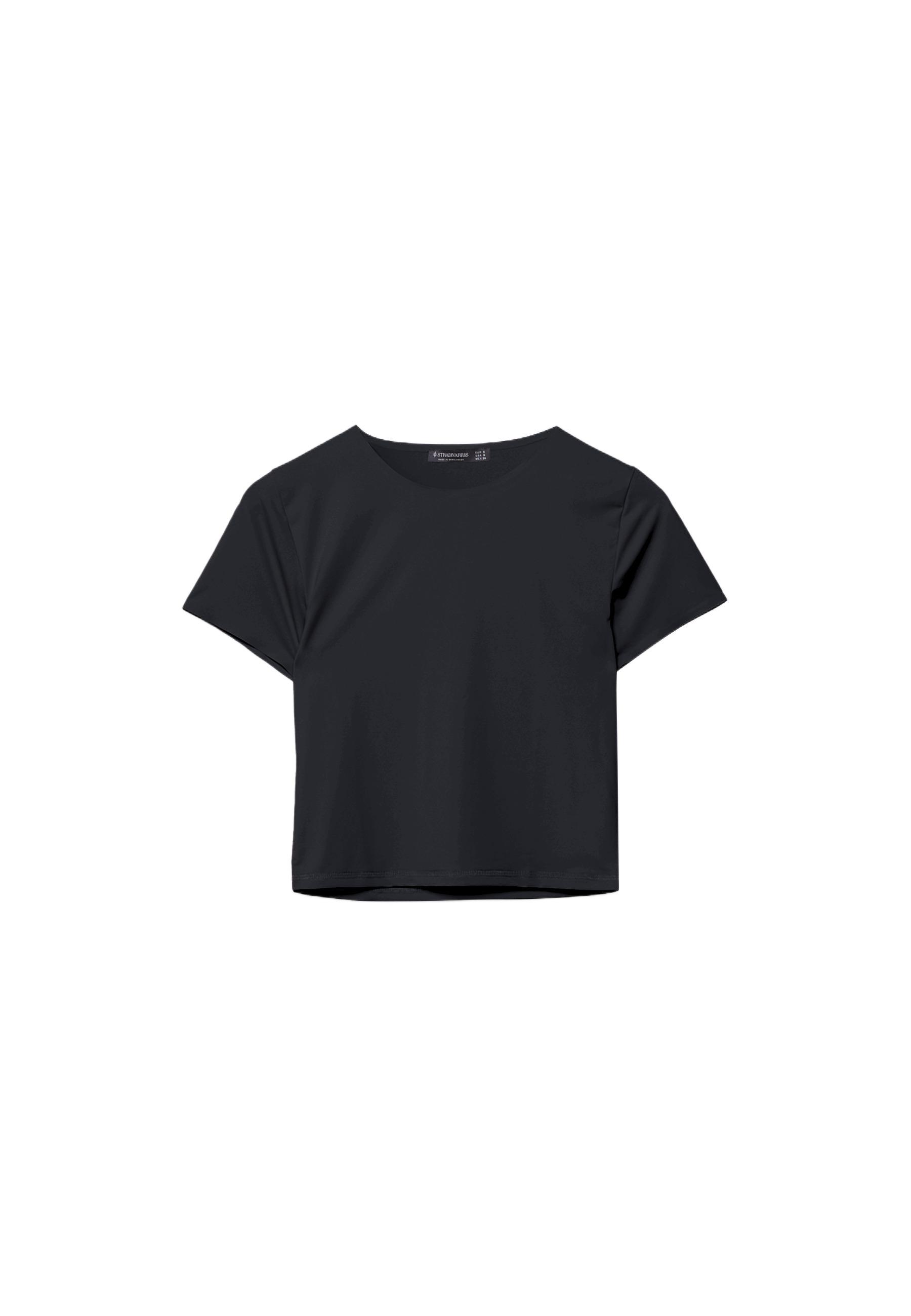 Basic polyamide T-shirt — Black