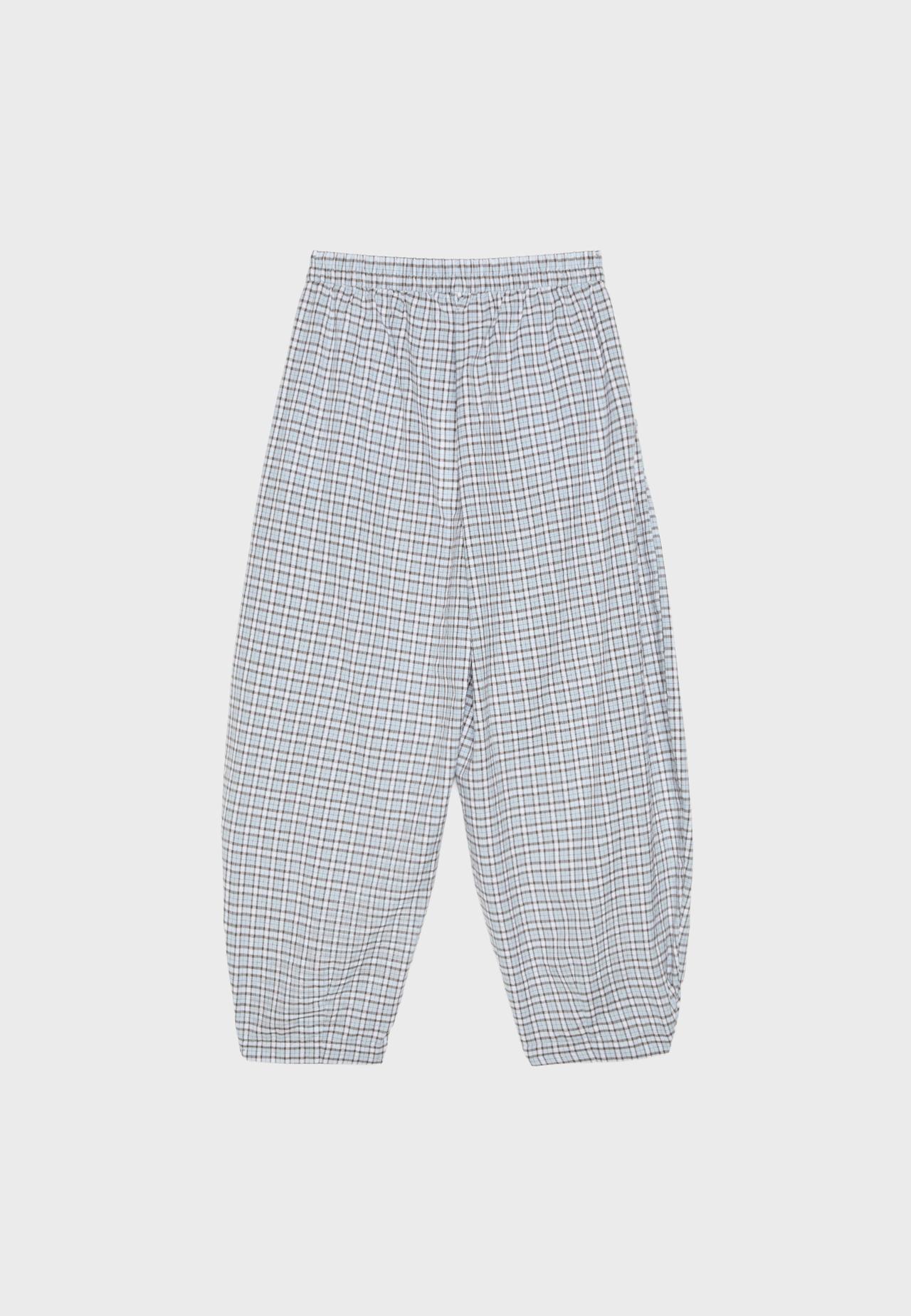 Flowing barrel trousers — Sky blue