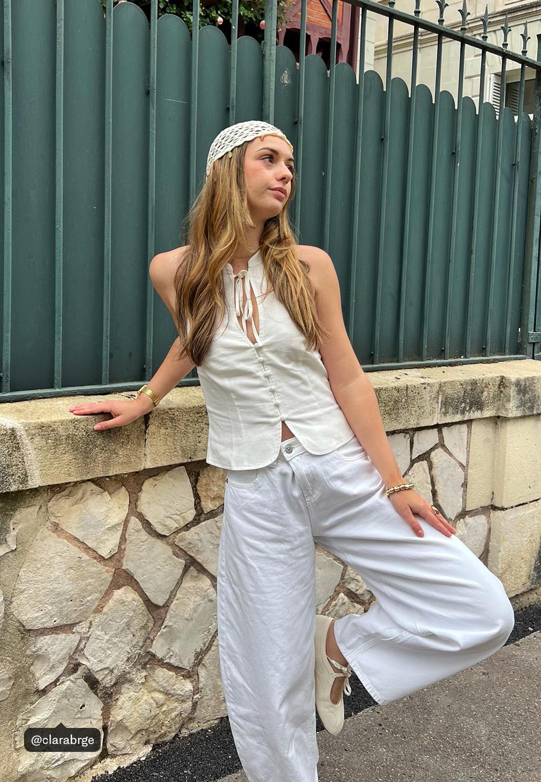 Qipao halter yaka düğmeli üst - Görsel 18