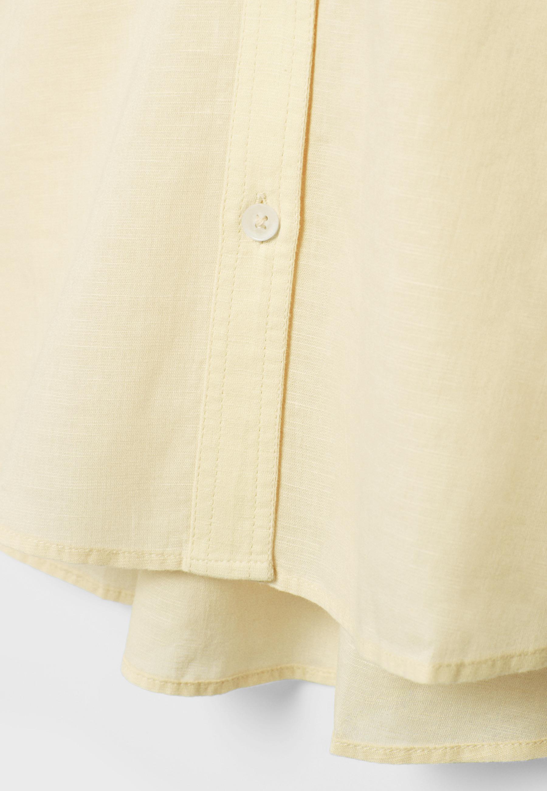 Linen-effect kimono sleeve shirt — Gold