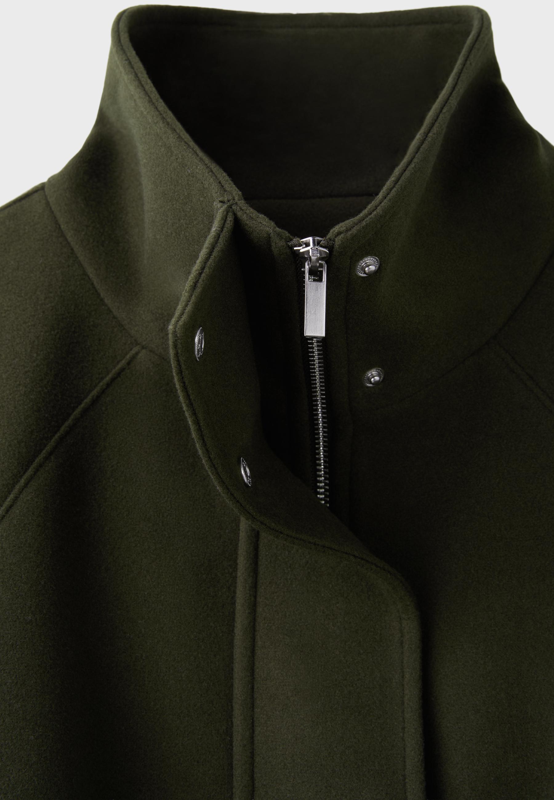 Soft-touch bomber jacket — Khaki