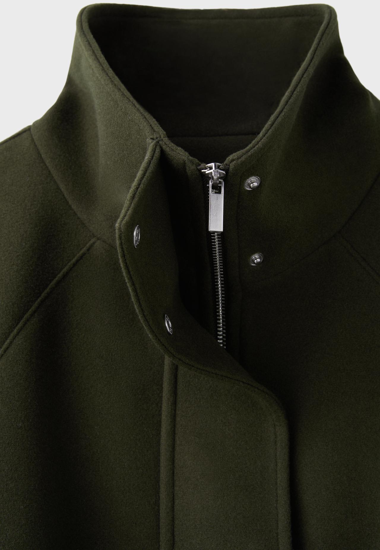 Soft-touch balloon jacket — Khaki