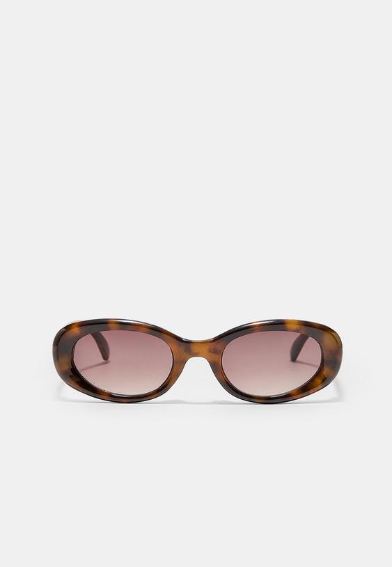 oval tortoiseshell sunglasses
