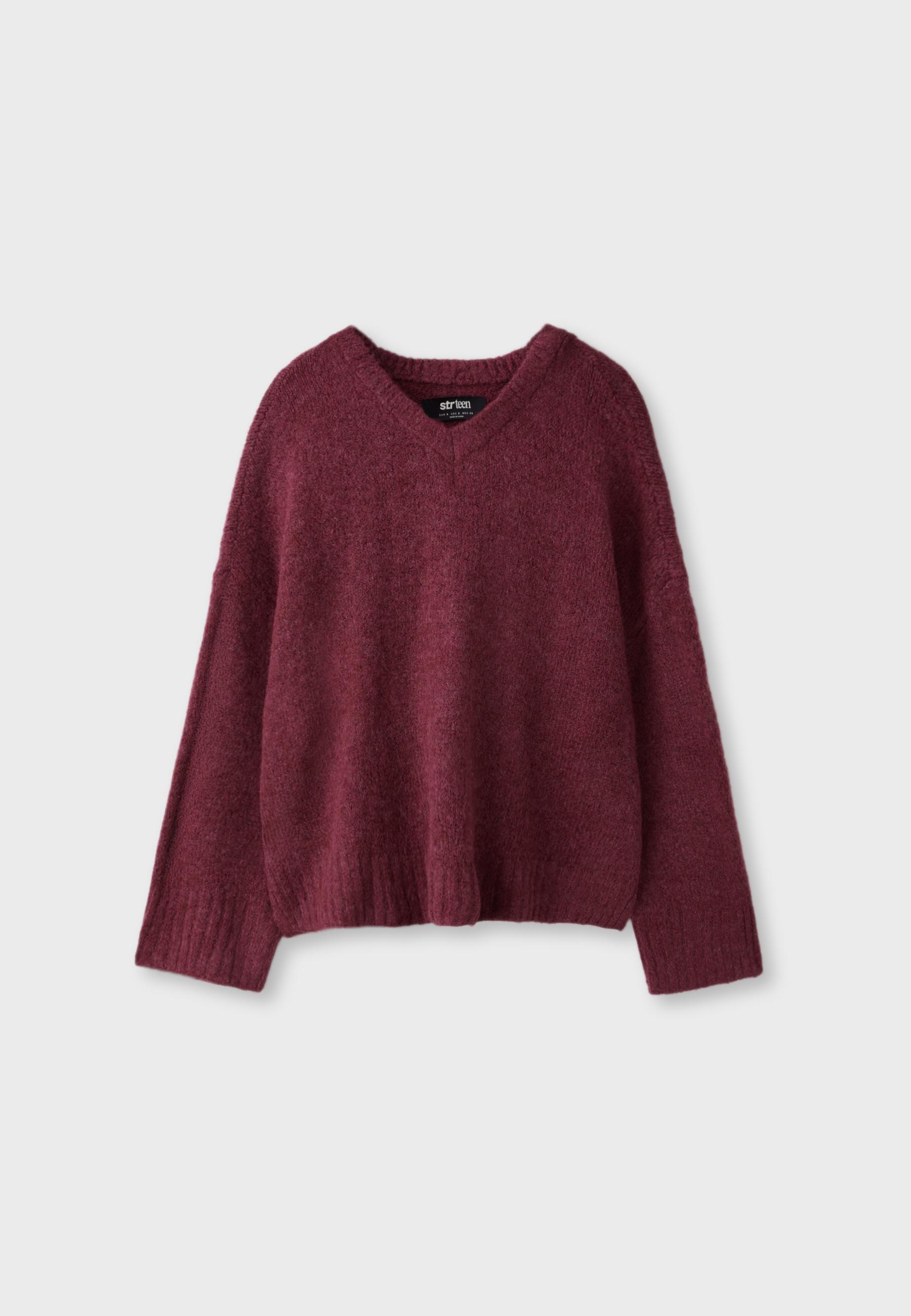 Jersey punto cuello pico