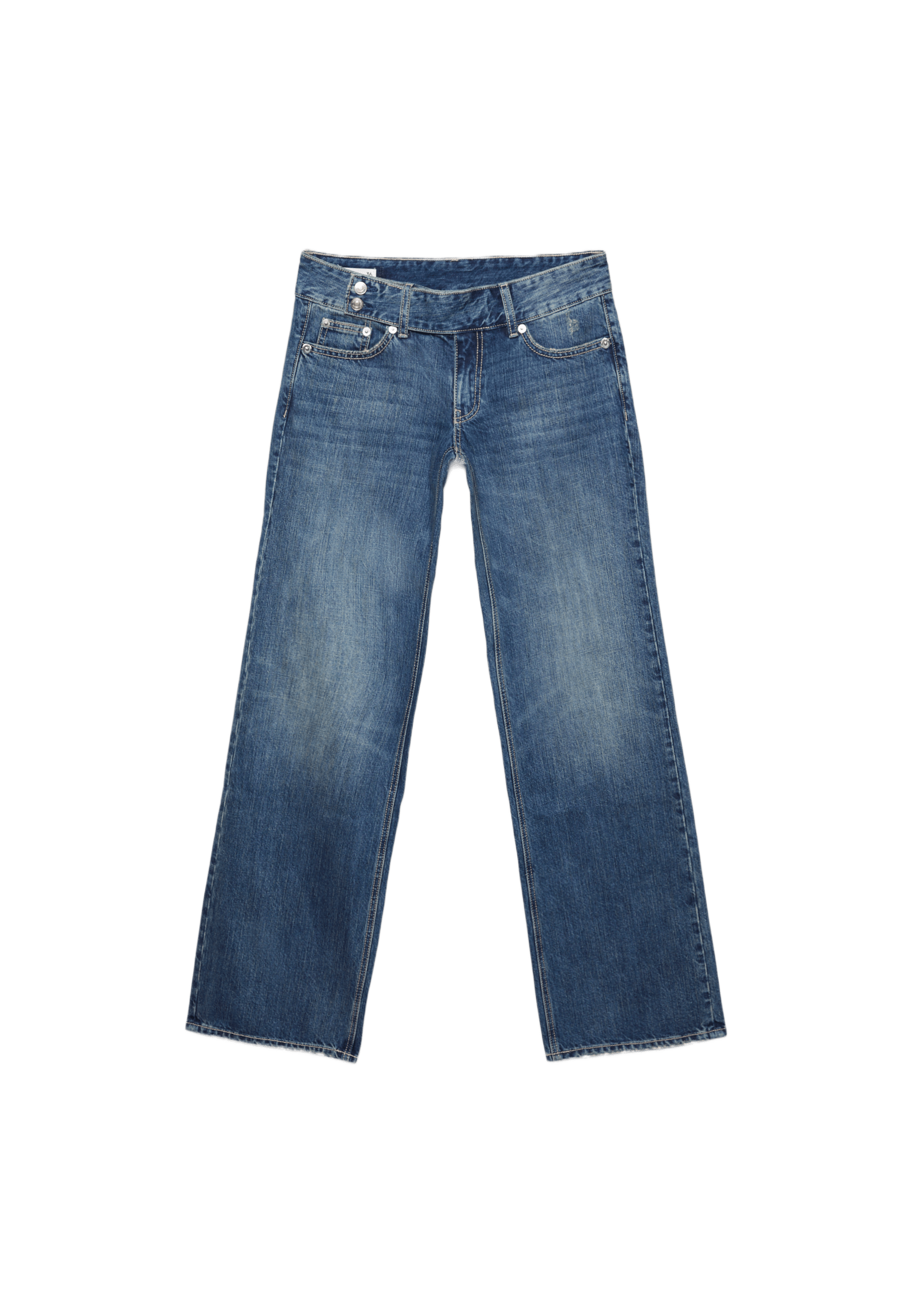 Düşük bel straight fit çekiç belli jean - Görsel 15