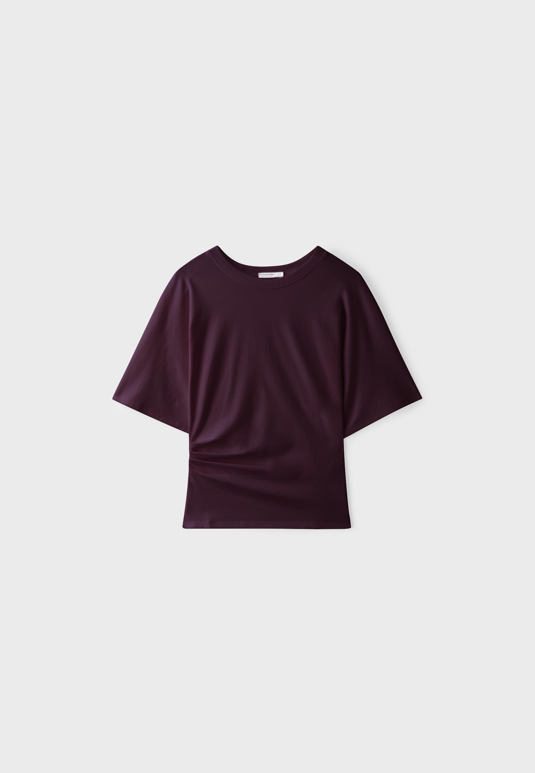 B08 Cap sleeve T-shirt — Dark purple