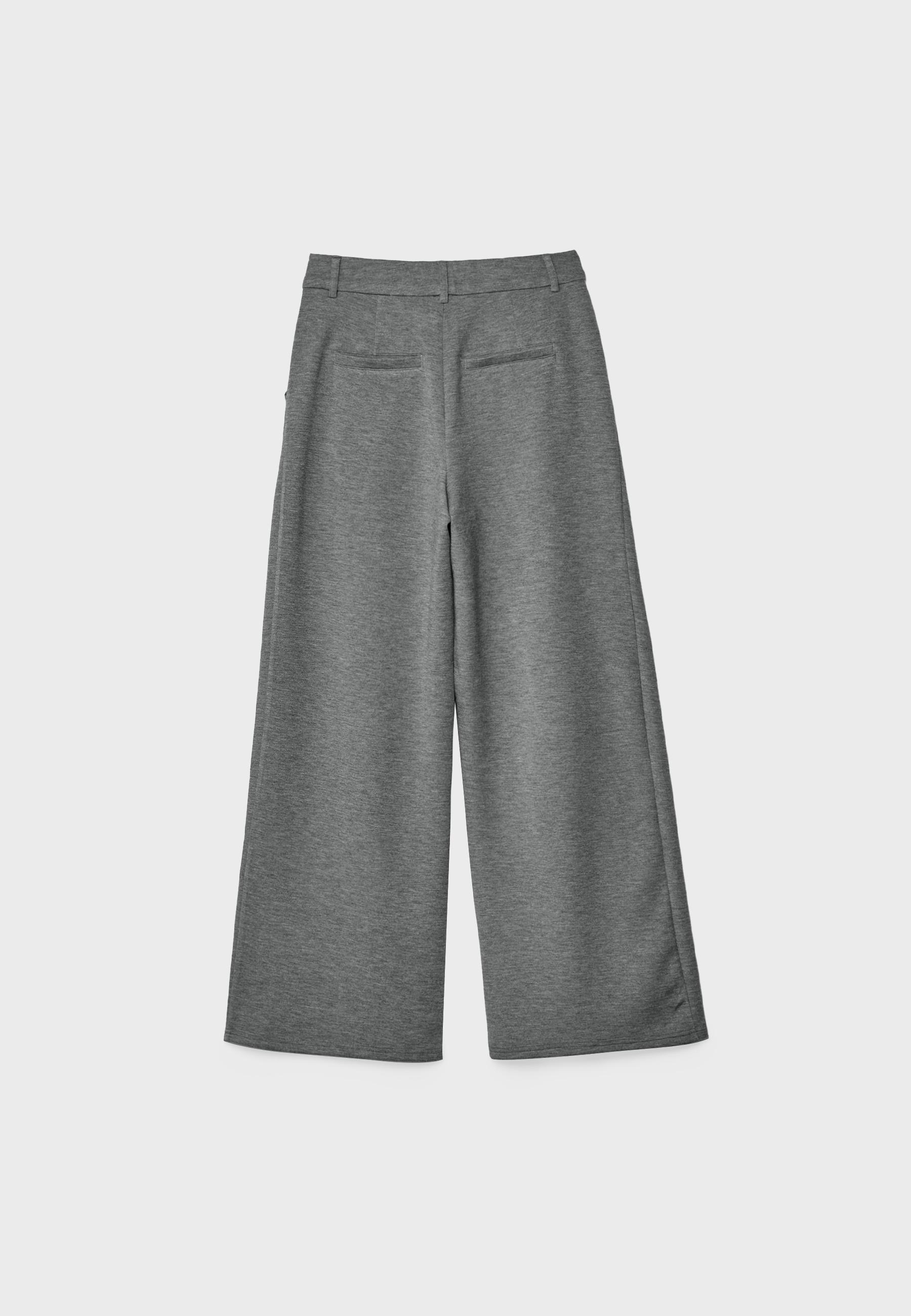 Soft-touch smart trousers — Dark grey