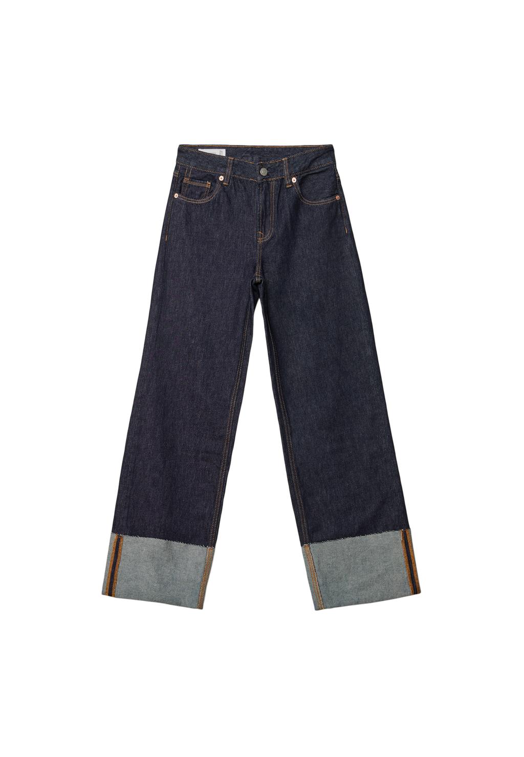 D65 Straight turn-up jeans
