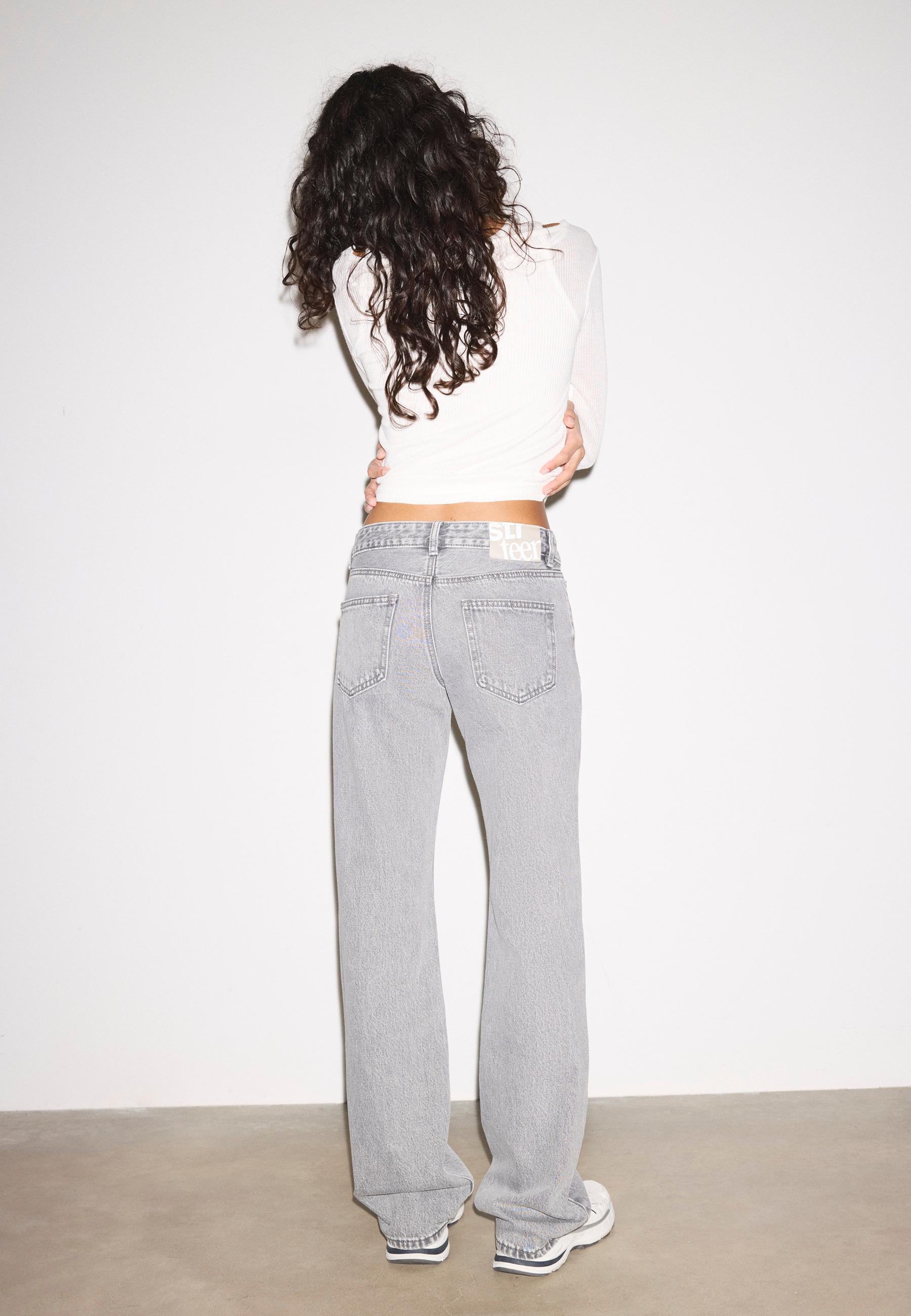 Düşük bel straight fit jean - Görsel 5