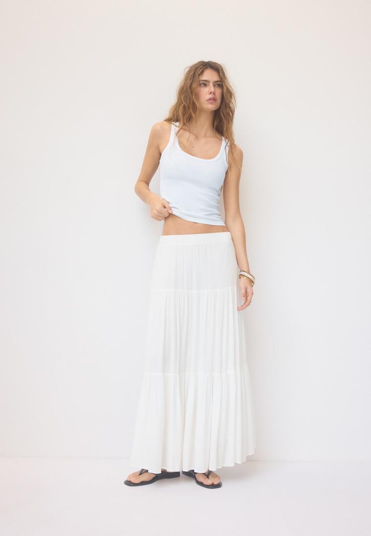 falda midi boho