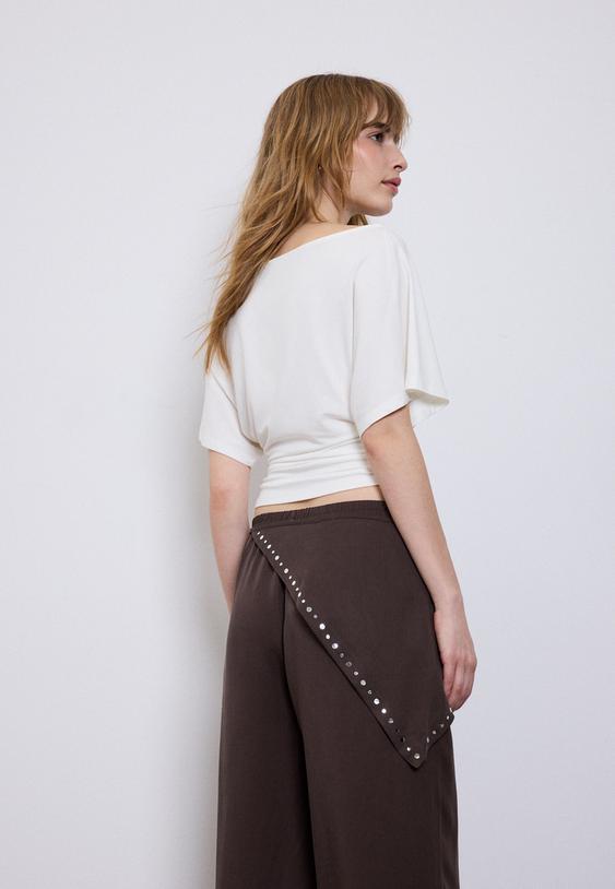 t shirt a manches courtes col bateau